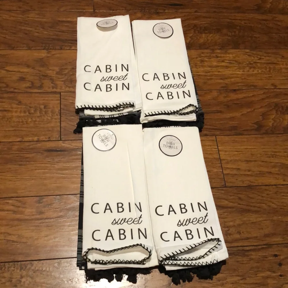 BUNDLE OF 4 DISH TOWELS 2 IN A SET TOTAL OF 8 ALL TOGETHER ! NWT! - Picture 1 of 7